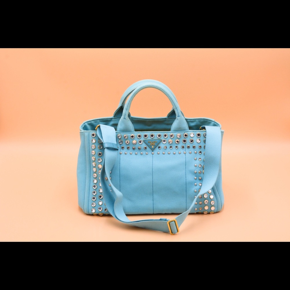 Prada Two-Way Canapa Turquiose